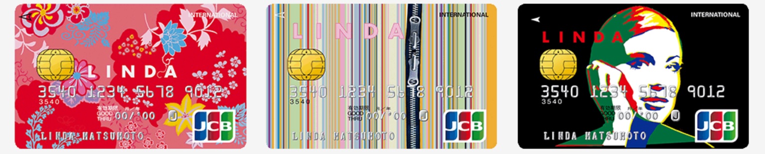 LINDA CARDの選べる3つのデザイン